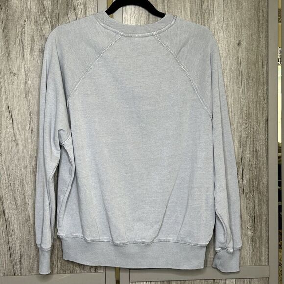 Peanuts Snoopy Sweatshirt Chill Vibes Gray Over Dye Size M - Picture 7 of 7